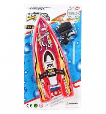 Купить лодка игруша цвет: белый, красный, 23 см ( id 10168536 )