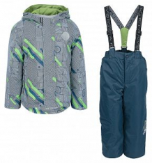 Купить комплект куртка/полукомбинезон kvartet, цвет: синий/зеленый ( id 10270778 )