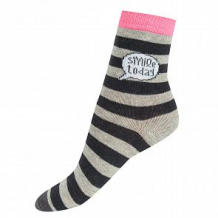 Купить носки crockid полоска, цвет: серый/розовый ( id 10418903 )