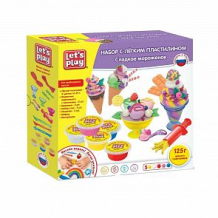 Купить набор let's play с легким пластилином сладкое мороженое 125 г ( id 10508375 )