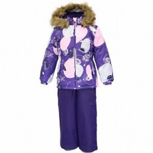 Купить комплект куртка/полукомбинезон huppa wonder, цвет: фиолетовый ( id 10867361 )