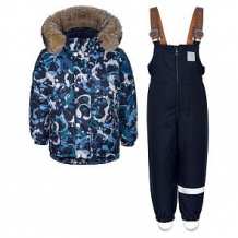 Купить комплект куртка/полукомбинезон kisu, цвет: синий/белый ( id 10982000 )