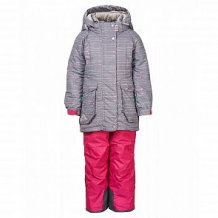 Купить комплект куртка/полукомбинезон oldos, цвет: серый/розовый ( id 11652916 )