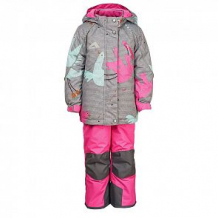 Купить комплект куртка/полукомбинезон oldos, цвет: серый/розовый ( id 11653114 )