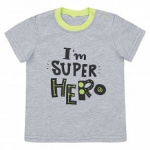 Купить футболка leader kids маленький супергерой, цвет: серый ( id 11657446 )