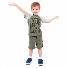 Купить футболка leader kids рок звезда, цвет: хаки ( id 12058570 )