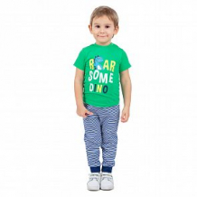 Купить комплект футболка/брюки leader kids динозаврик, цвет: зеленый ( id 12064048 )