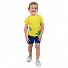 Купить комплект шорты/футболка leader kids динозаврик, цвет: желтый ( id 12064144 )