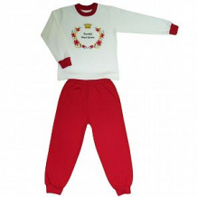 Купить комплект джемпер/брюки счастливая малинка, цвет: белый/красный ( id 12079066 )