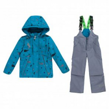 Купить комплект куртка/полукомбинезон stella's kids дельфины, цвет: бирюзовый ( id 12494146 )