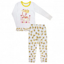 Купить пижама джемпер/брюки котмаркот солнечный жираф, цвет: белый/желтый ( id 12574774 )