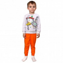 Купить комплект джемпер/брюки счастливая малинка, цвет: серый/оранжевый ( id 12600700 )