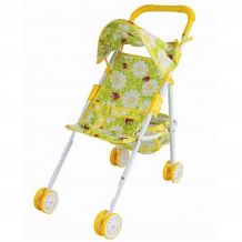 Купить коляска-трость наша игрушка ромашки, желтый/зеленый ( id 12618238 )