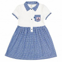 Купить платье lucky child скажи да, цвет: белый/синий ( id 12647152 )