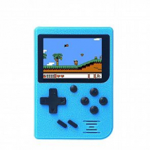 Купить игровая консоль gamepad retro ретро игры 400 в 1, 8 бит 2 игрока джойстик (синий) ( id 12714190 )