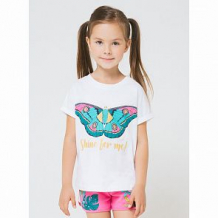 Купить футболка crockid тропические бабочки, цвет: белый ( id 12759058 )