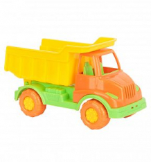 Купить самосвал полесье кнопик (оранжевая кабина желтый кузов) 19 x 11 x 9 см ( id 5339833 )