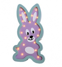 Купить светильник iwoodplay зайка, цвет: фиолетовый/бирюзовый ( id 9958383 )