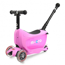 Купить micro mmd033 самокат mini2go deluxe plus, розовый