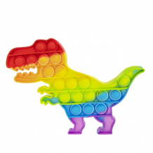 Купить 1toy t21614 игрушка-антистресс pop it, динозавр радужный