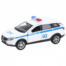 Купить welly 43763pb велли модель машины 1:34-39 lada vesta sw cross полиция дпс