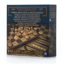 Купить spin master 6038107 настольная игра 3-в-1 (шахматы, шашки, нарды)