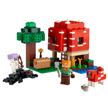 Купить lego minecraft 21179 конструктор лего майнкрафт грибной дом