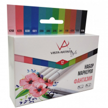 Купить vista-artista набор маркеров style sma-12 фантазия 0.7- 7 мм 12 цветов sma-12