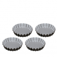 Купить guardini набор форм для выпечки тарталеток silver elegance 12 см 4 шт. 71204sevee