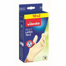 Купить vileda одноразовые перчатки мульти латекс 10+2 шт. 