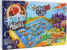 Купить danko toys набор для творчества kidsand 2 в 1 клевая рыбалка и кинетический песок krks-01-01