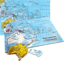 Купить геоцентр карта-пазл австралия и океания avs43 paz