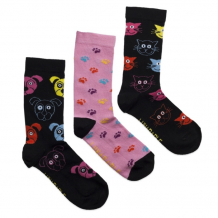Купить lunarable комплект женских носков с принтом 017 3 пары kcrp017_35-39