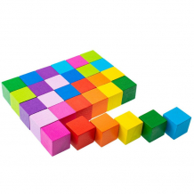Купить деревянная игрушка томик кубики цветные 30 шт. 1-45