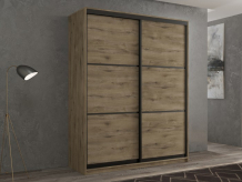 Купить шкаф рв-мебель купе 2-х дверный кааппи 4 160х60 см (дуб эвок прибрежный) kaappi2-34
