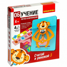 Купить bondibon настольная обучающая игра считай и умножай 3 тигр вв4834