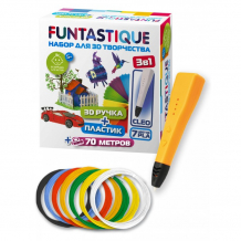 Купить funtastique набор: 3d-ручка cleo и pla-пластик 7 цветов fpn04