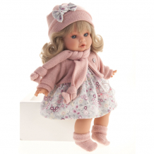 Купить munecas antonio juan кукла озвученная марисела в розовом мягконабивная 30 см 13040