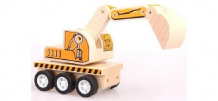 Купить деревянная игрушка udeas машинка-конструктор экскаватор 811007a