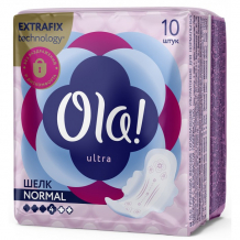 Купить ola! ultra normal прокладки женские ультратонкие шелковистая поверхность 10 шт. 5 упаковок 