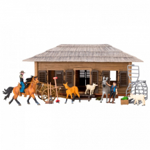 Купить masai mara набор фигурок животных на ферме (лошади, козы, ослик, фермеры и инвентарь) мм205-044