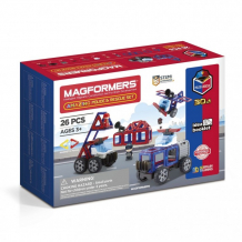 Купить конструктор magformers магнитный amazing police & rescue set 717001