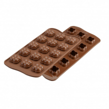 Купить silikomart форма для приготовления конфет силиконовая choco game 21х11 см 22.151.77.0165