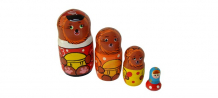 Купить деревянная игрушка rntoys матрешка сказка три медведя 4 в 1 д-341