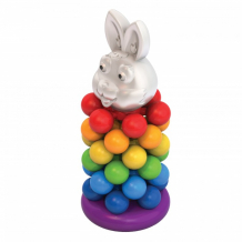Купить развивающая игрушка нордпласт пирамидка-звездочка кролик н-427