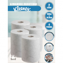 Купить kleenex бумажные полотенца ultra slimroll 2 слоя 4 рулона kg6781/4