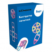 Купить конструктор kunder 3d магнитный (14 деталей) 11029