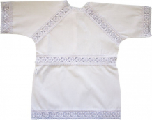 Купить папитто крестильная рубашечка с гипюром 1208
