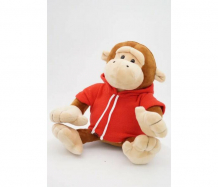 Купить мягкая игрушка unaky soft toy обезьянка леся в красной флисовой толстовке 28 см 0591523-16m