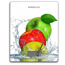Купить ergolux весы кухонные яблоки elx-sk02-с01